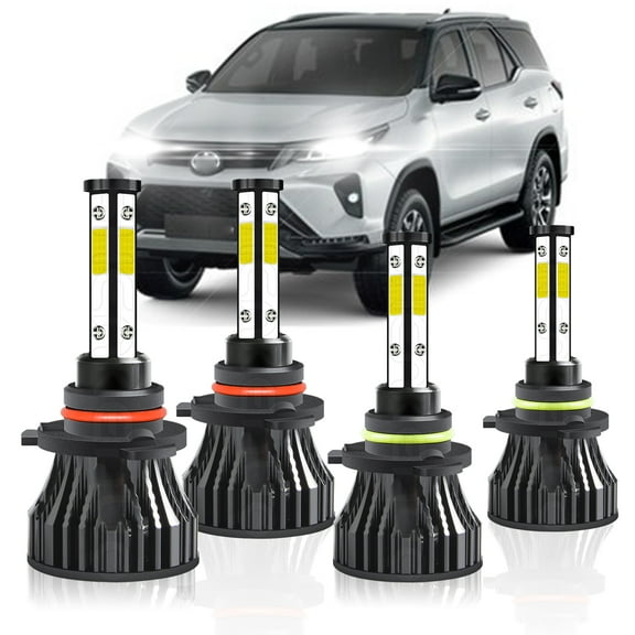 For Toyota RAV4 2006 2007 2008 2009-2012 4X 6000K LED Headlight Hi/Lo Beam Bulbs Kit