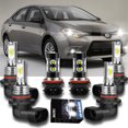 thumbnail image 1 of For Toyota RAV4 2006 2007 2008 2009-2012 LED Headlight High Low+Fog Light Bulbs, 1 of 12