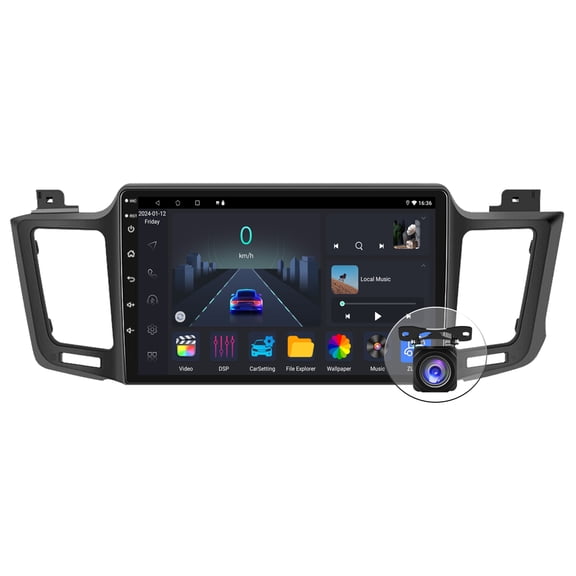 For Toyota RAV4 2013 2014 2015 2016 2017 Android 13 CarPlay Bluetooth 4+64GB  Car Stereo Radio GPS Navigation Player