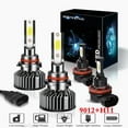 thumbnail image 1 of For Toyota RAV4 2016 2017 2018 Headlights 9012 High/Low Beam+ H11 Fog light Bulbs 4pc, 1 of 10