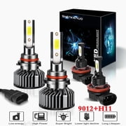 For Toyota RAV4 2016 2017 2018 Headlights 9012 High/Low Beam+ H11 Fog light Bulbs 4pc