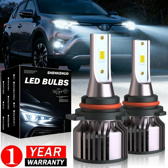 For Toyota RAV4 2016 2017 2018 LED Headlight Bulbs 9012 High and Low Beam 2pcs