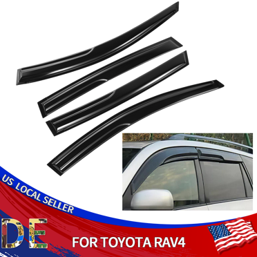 Window Visors For Toyota RAV4 2001-2005 – Rain Guard Vent Shades – IAC – Transparent Black
