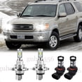 thumbnail image 1 of For Toyota Sequoia 2001-2007 LED Headlight + Fog Light Bulbs 6000K Kit White, 1 of 16