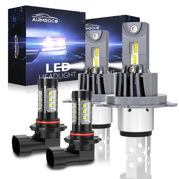 For Toyota Sequoia 2001-2007 Limited Sport Utility 4-Door LED Headlights Hi/Low +Fog Light Kit Easy Install High Power Lamps
