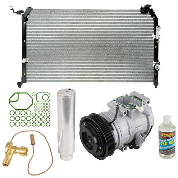 For Toyota Sienna 1998-2003 A/C Kit w/ AC Compressor Condenser & Drier - BuyAutoParts