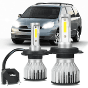 For Toyota Sienna 1998-2003 LED Headlight High Low Beam Bulbs Kit 6000K White H4/9003