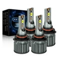 thumbnail image 1 of For Toyota Sienna 2004 2005 2006 2007 2008 2009 2010 Led Headlight Bulbs 9005 9006 High&Low Beam White 4pcs,q8, 1 of 12
