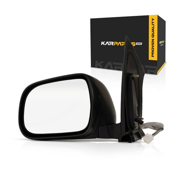 For Toyota Sienna 2004-2010 Door Mirror Driver Side | Heated | Power Glass | Textured Black | Manual Folding | Replacement For TO1320205 | 87940AE020