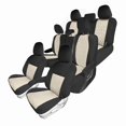 thumbnail image 1 of For Toyota Sienna 2011-2020 FH Group Neoprene Waterproof Custom Fit Car Seat Covers - Beige/Black Full Set 8 Seater, 1 of 9