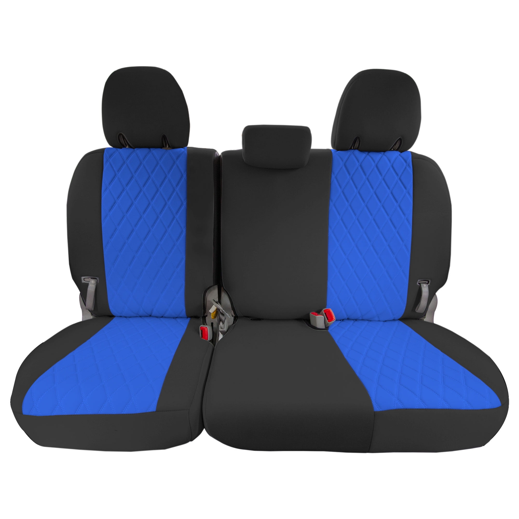 For Toyota Sienna 2011-2020 FH Group Neoprene Waterproof Custom Fit Car Seat Covers - Blue/Black 3rd Row