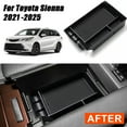 thumbnail image 1 of For Toyota Sienna 2021-2025 Center Console Armrest Storage Box Organizer Tray, 1 of 12