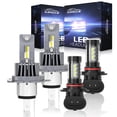 thumbnail image 1 of For Toyota Solara 1999-2001 Led Headlight Hi/Lo+Fog light bulbs Kit 6000K White Plug-N-Play 50000 Hours Lifespan, 1 of 15