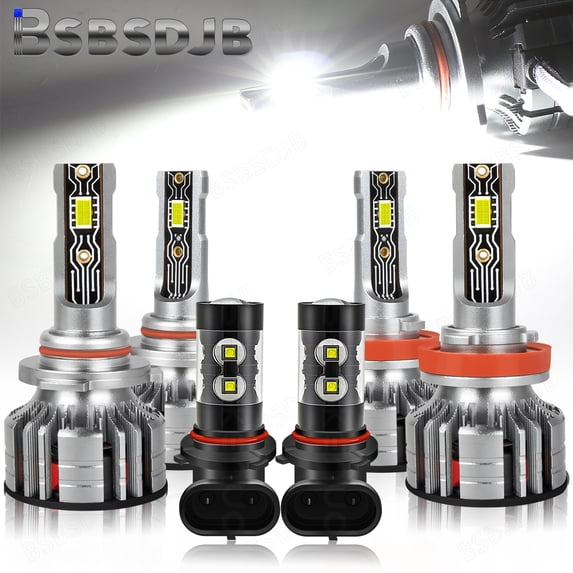 For Toyota Solara 2004 2005 2006 LED Headlight High Low Beam + Fog Light Bulbs