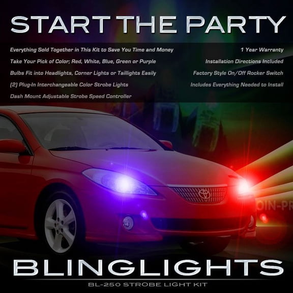 For Toyota Solara Strobe Light Kit for Head and Tail Lamps
