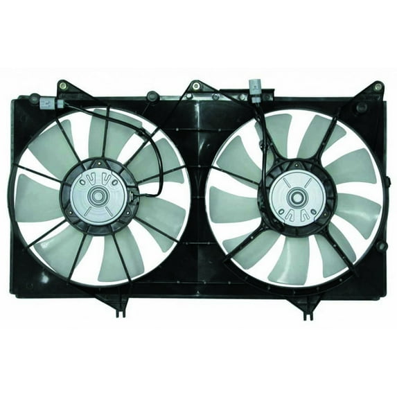For Toyota Solara V6 AC Radiator Fan Assembly 2004 05 06 07 2008 Valeo Brand For LX3115107 | M:L:16363-20330/16363-0A170 | R:16363-20340/16363-0A