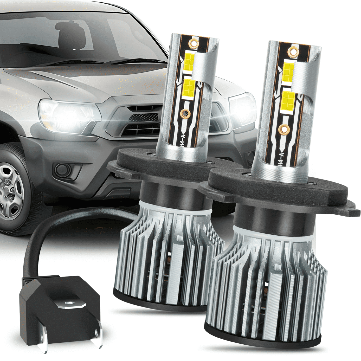 For Toyota Tacoma 1997-2015 LED Headlight Bulbs 9003 H4 High and Low Beam 2pcs