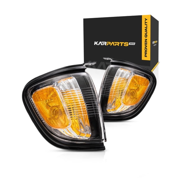 For Toyota Tacoma 2001 2002 2003 2004 Side Marker Light Assembly Driver And Passenger Side | Pair | Black(209) | TO2520163 TO2521163