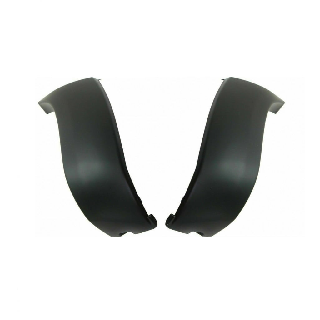 For Toyota Tacoma 2005-2011 Bumper End Driver and Passenger Side | Pair | Front | Outer | Black | CAPA | Replacement For TO1004170 | 5211304020