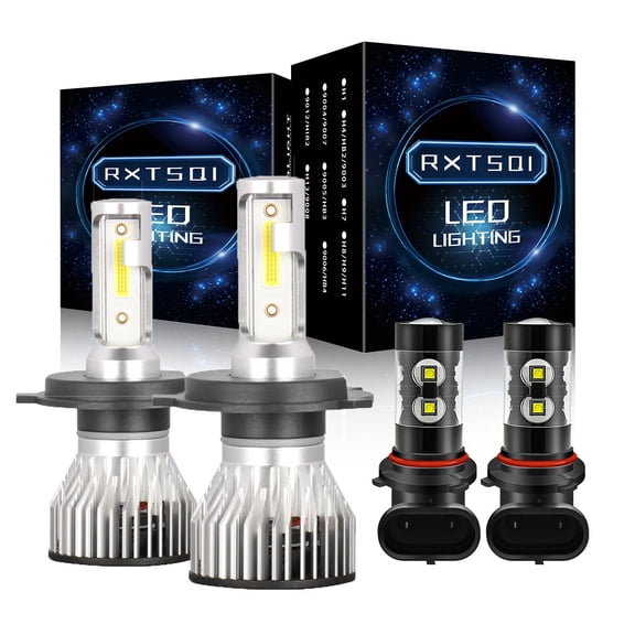 For Toyota Tacoma 2005-2011 Combo LED Bulbs Kit Headlight Foglight White COB 4PC