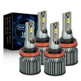 thumbnail image 1 of For Toyota Tacoma 2016 2017 2018 2019 LED Headlight Bulbs H11 High Beam + H11 Low Beam 4pcs,q8, 1 of 11