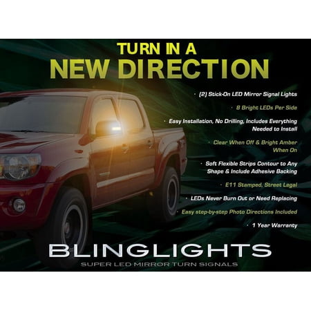For Toyota Tacoma LED Side View Mirror Turn Signal Lights Signaler Lamp Set