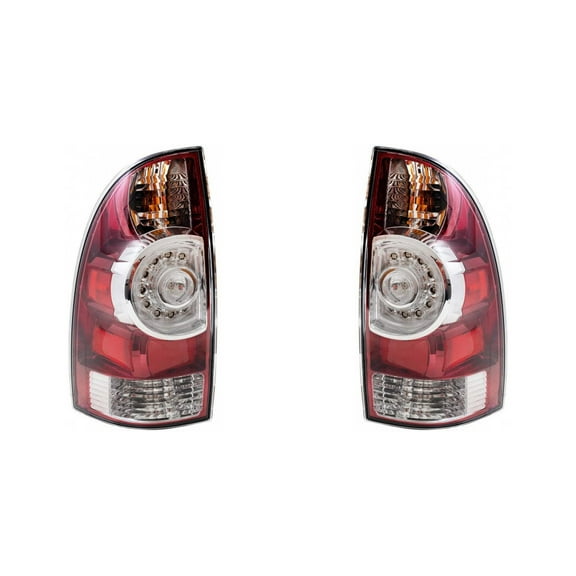 For Toyota Tacoma Tail Light Assembly 2012 13 14 2015 Pair Driver and Passenger Side LED | w/ Bulbs DOT Certified For TO2800177