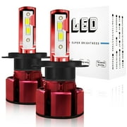 For Toyota Tundra 2000 2001 2002 2003 2004 2005 2006 2014-2021 LED Headlight Bulbs 9003 H4 High and Low Beam 2pcs