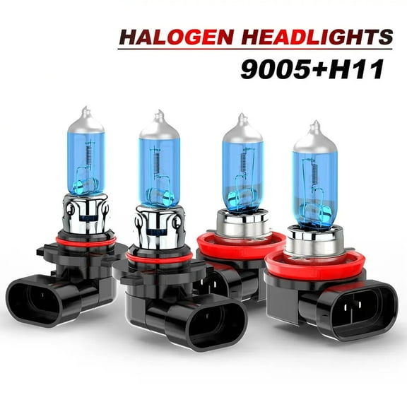 For Toyota Tundra 2007 2008-2013 Halogen Headlight High&Low Beam Bulbs Kit 5000K White 4 Pack