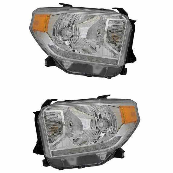 For Toyota Tundra 2014 2015 2016 2017 Pair Headlights - BuyAutoParts