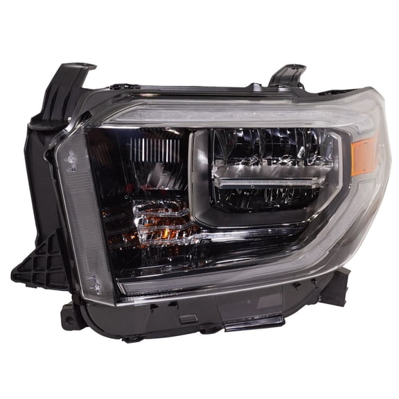 For Toyota Tundra Headlight Assembly 2018 Driver Side w/ Smoked Chrome LED TO2502263 | 81150-0C210