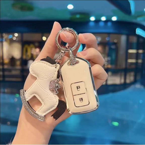 For Toyota VIOS YARiS L 2/3 Buttons TPU Car Key Case Cover Keyrings Car Accessories