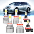 thumbnail image 1 of For Toyota Venza 2009 2010- 2016 Combo LED Headlight+Fog Lights Bulbs Kit White, 1 of 13