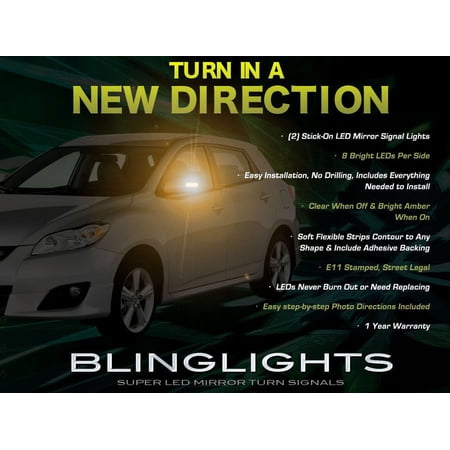 For Toyota Voltz LED Side Mirror Turnsignals Lights Mirrors Turn Signals Lamps Accents Markers Signalers