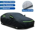 thumbnail image 1 of For Toyota Yaris Car Cover Thickened Soft PEVA&Cotton Waterproof Full Exterior Cover Outdoor Rain Snow UV Protection All Weather Black, 1 of 9