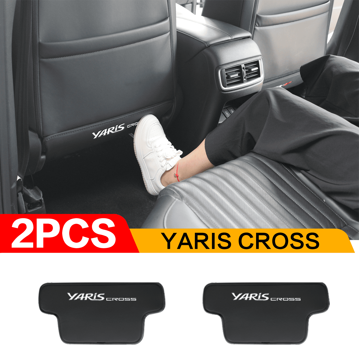 For Toyota Yaris anti dirty pad 2020 2023 superfiber leather accessories car back seat protector accessory car interior seat anti kick pad Yaris cross