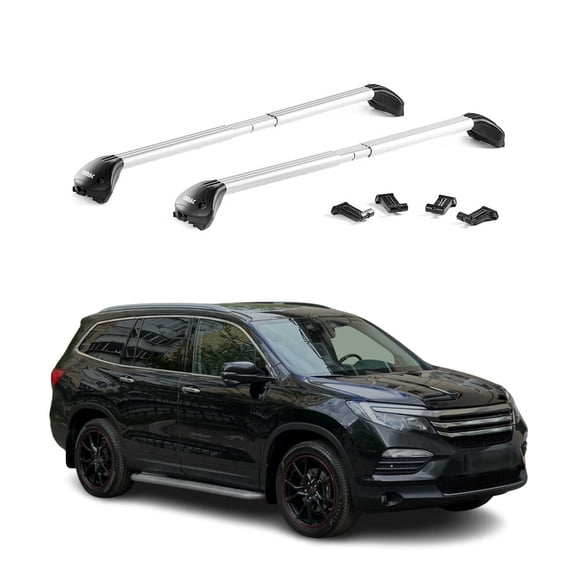 For Honda Pilot 2016-2022 Roof Rack Cross Bars Silver Luggage Carrier 2 Pcs