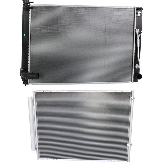 For Toyota for Sienna 2007-2010 Radiator Kit - Aluminum Core - Cooling & Performance - Includes Ac Condenser