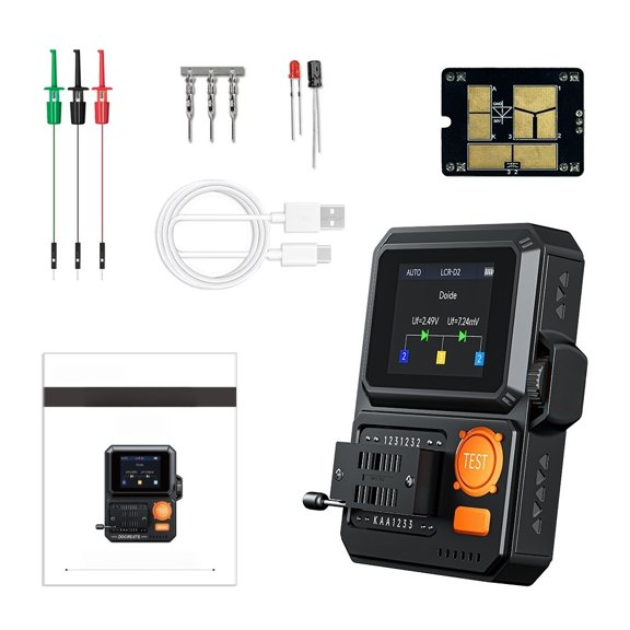 For Transistor Tester LCR Meter Digital Component Tester for Diode Triode Capacitor Inductor Resistor Zener FET ESR Auto Detection