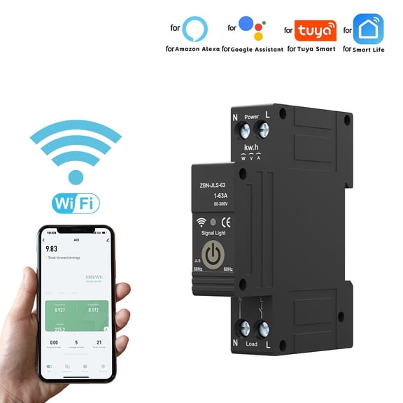 For Tuya For Zigbee Smart Circuit Breaker Remote Switch Voice Networking