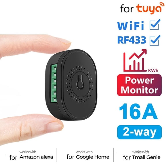 For Tuya WiFi Smart Switch Module Wireless on/off Switch 433MHz Remote Control