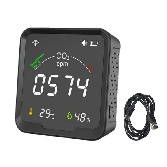 For Tuya WiFi for Smart Digital Carbon Dioxide Monitor 3 in 1 Air Quality Detector