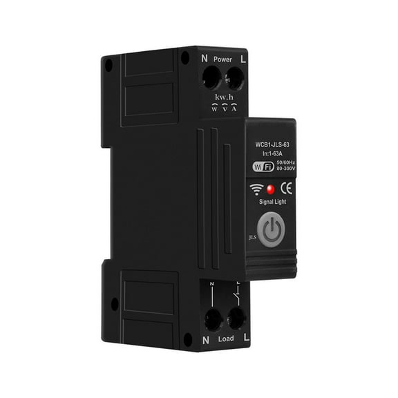 For Tuya Wifi 1P Smart Circuit Breaker 63A 220V Timer Switch With Remote Control YIWEI