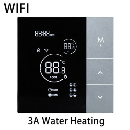 For Tuya Wifi for Smart Heating Thermostat Touch Display Voice Control
