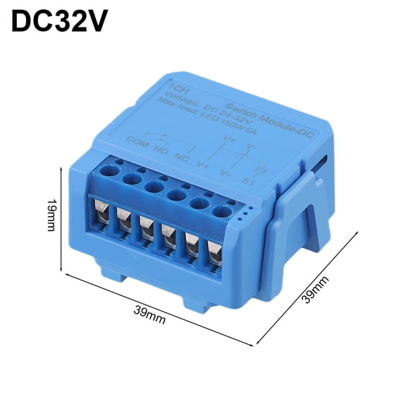 For Tuya for ZigBee Smart Switch Module DC 24-32V/AC100-240V Dry Contact Breaker