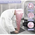 thumbnail image 1 of For Ultra Long Bonnet Wrap Absorbent Drying Fast Women Hair Girls Cap Towel Silk Satin, 1 of 6