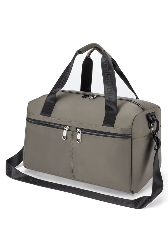 For United Airline 17x10x9 Inches Personal Item Underseat Travel duffle bag, ports Tote Gym Bag,Shoulder Weekender Overnight Bag (Grey)