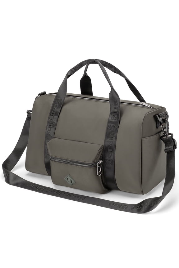 For United Airline 17x10x9 Inches Personal Item Underseat Travel duffle bag, ports Tote Gym Bag,Shoulder Weekender Overnight Bag (Grey)