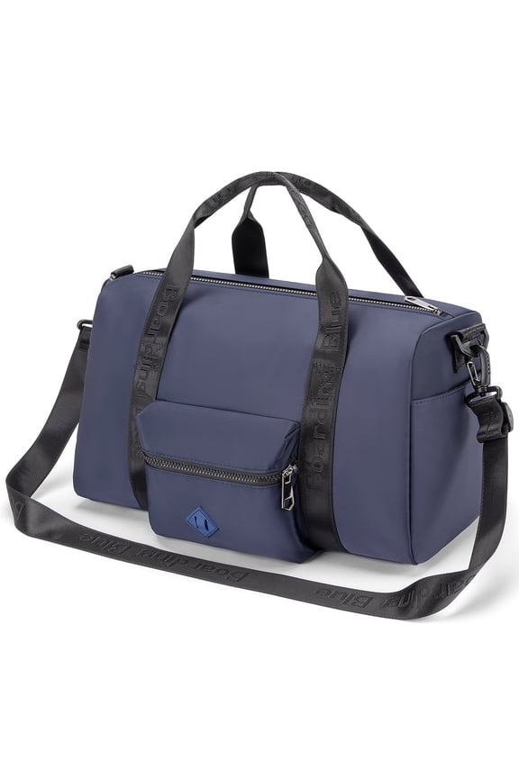 For United Airline 17x10x9 Inches Personal Item Underseat Travel duffle bag, ports Tote Gym Bag,Shoulder Weekender Overnight Bag (Navy)