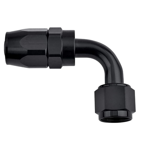 For Universal 90 Degree 8AN Aluminum Full Flow Swivel Fitting Hose End Adapter